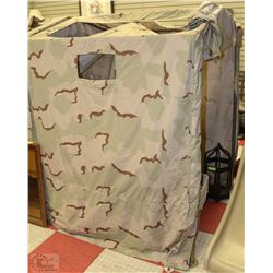 BIG GAME GROUND BLIND 48"X52"X61"HIGH WITH FRAME