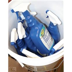 BUCKET WITH ZEP PET STAIN AND ODOUR REMOVER