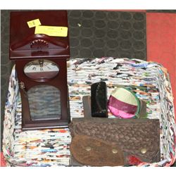 CLOCK TOWER JEWELLERY BOX, LIPSTICK CASE , SILK