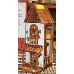 WOODHOUSE LIQUOR BOTTLE HOLDER FROM CUBA 16"H