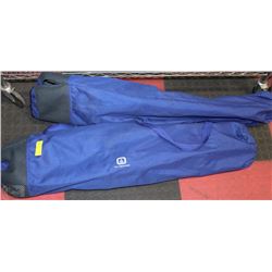 PAIR OF OUTBOUND BLUE & BLACK MESH FABRIC CAMPING