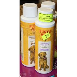 3 BURTS BEES DOGGIE SHAMPOO INCL CALMING &SHED