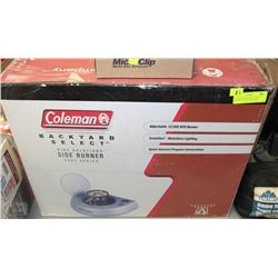 COLEMAN BACKYARD SELECT PROPANE SIDE BURNER NEW