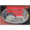 Image 1 : 2XL PLASTIC TUBS WITH HANDLES, NEW FLATWARE TRAY,