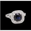 Image 1 : 14KT White Gold 2.59 ctw Sapphire and Diamond Ring