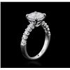 Image 3 : 18KT White Gold 2.86 ctw Diamond Ring