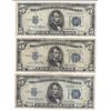 Image 1 : 1934 $5 Silver Certificate Currency Lot of 3