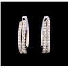 Image 1 : 0.50 ctw Diamond Earrings - 14KT White Gold