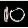 Image 2 : 0.50 ctw Diamond Earrings - 14KT White Gold
