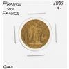 Image 1 : 1889-A France 20 Francs Gold Coin