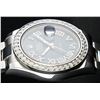 Image 7 : Rolex Stainless Steel Black Roman Diamond 3.50 ctw DateJust Men's Watch