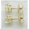 Image 5 : 2.77 ctw Diamond Earrings - 14KT Yellow Gold