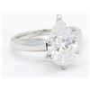 Image 4 : EGL Cert 3.02 ctw Diamond Ring - 14KT White Gold