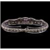 Image 2 : 1.30 ctw Ruby and Diamond Bracelet - 14KT White Gold