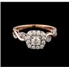 Image 2 : 0.83 ctw Diamond Ring - 14KT Rose and White Gold