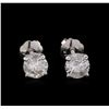 Image 1 : 0.75 ctw Diamond Stud Earrings - 14KT White Gold