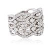 Image 2 : 14KT White Gold 1.50 ctw Diamond Ring
