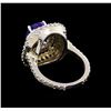 Image 3 : 14KT White Gold 3.26 ctw Tanzanite and Diamond Ring