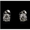 Image 1 : 14KT White Gold 1.29 ctw Diamond Stud Earrings