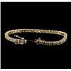 Image 3 : 14KT Yellow Gold 5.01 ctw Diamond Tennis Bracelet