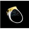 Image 3 : Crayola 10.90 ctw Blue Topaz Ring - .925 Silver
