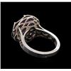 Image 3 : Tacori Amethyst Ring - 18KT Rose Gold and Sterling Silver