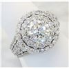 Image 3 : 3.62 ctw Diamond Ring - 18KT White Gold