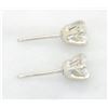 Image 8 : 1.00 ctw Diamond Stud Earrings - 14KT White Gold