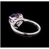 Image 3 : 3.23 ctw Amethyst Ring - 18KT White Gold