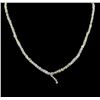 Image 2 : 49.29 ctw Rough Cut Diamond Necklace - 14KT White Gold