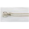 Image 5 : 1.11 ctw Diamond Pendant With Chain - 14KT White Gold