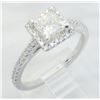 Image 6 : GIA Cert 1.03 ctw Diamond Ring - 14KT White Gold