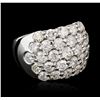 Image 2 : 14KT White Gold 3.64 ctw Diamond Ring