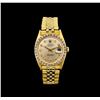 Image 2 : Rolex 18KT Yellow Gold Diamond DateJust Men's Watch