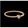 Image 1 : 14KT Rose Gold 0.09 ctw Diamond Ring
