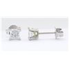 Image 3 : 0.50 ctw Diamond Earrings - 14KT White Gold