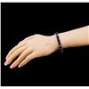 Image 4 : 31.89 ctw Blue Sapphire and Diamond Bracelet - 14KT White Gold
