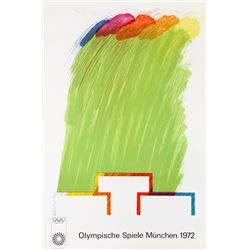Richard Smith, Munich Olympics 1972, Lithograph and Collage