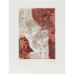 Bimal Banerjee, Blue Mountain and Spiritual Nature, Etching