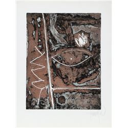 Bimal Banerjee, Spiritual Nature, Aquatint Etching
