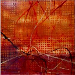 Anthony Liggins, Spirit of Brazil, Acrylic and Yarn Painting