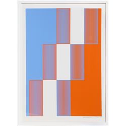 Richard Anuszkiewicz, Celebrate New York, Silkscreen
