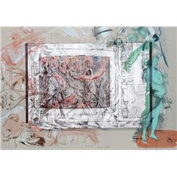 Rainer Gross, Television Baroque II, Lithograph