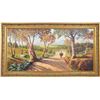 Image 1 : Guadagno, Landscape with Horseback Rider on Pathway, Oil Painting