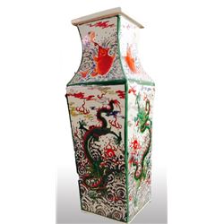 Chinese, Dragon and Goldfish - possibly Kangxi Period, Porcelain Vase