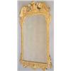 Image 1 : A 19th century giltwood mirror, with Prince of Wales plumes and bevelled plate with leaf carved m...
