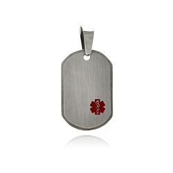 Stainless Steel Medical ID Tag Charm Pendant ssp00345