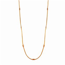 Sterling Silver Rose Gold Plated Mystical Chain Italian Necklace - ITN00051RGP