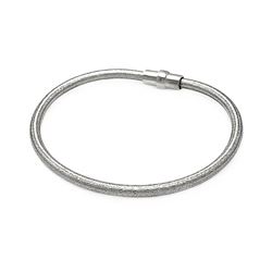 Sterling Silver Rhodium Plated Shiny Italian Bracelet itb00092rh