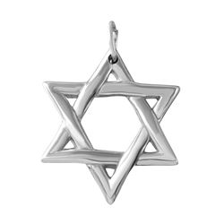 Stainless Steel Small Star of David Charm Pendant SSP00501
